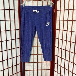 Nike Heathered Purple Cropped Joggers